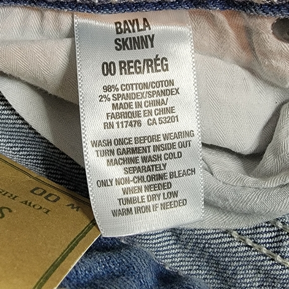 Aeropostale Bayla Skinny Jeans Women's size 00 length regular - Picture 7 of 11